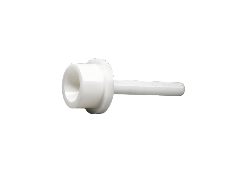 Zirconia ceramic tapered rod with through-hole ceramic fittings