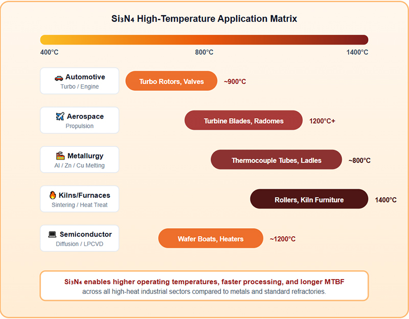 Si₃N₄ High-Temp Components & Industry Deployment